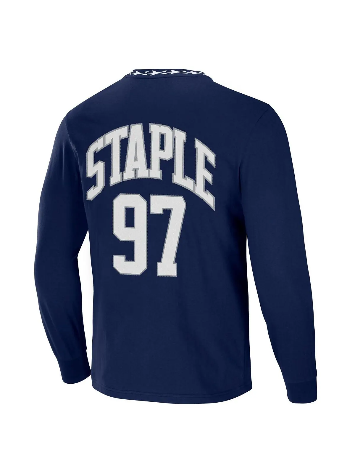 Мужская футболка nfl x staple navy dallas cowboys core с длинным рукавом в стиле джерси NFL — изображение 3 из 3, темно-синий
