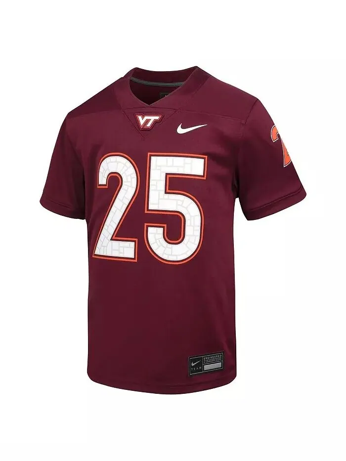 Футбольная майка Toddler 25 Maroon Virginia Tech Hokies Untouchable Replica Nike — изображение 3 из 3