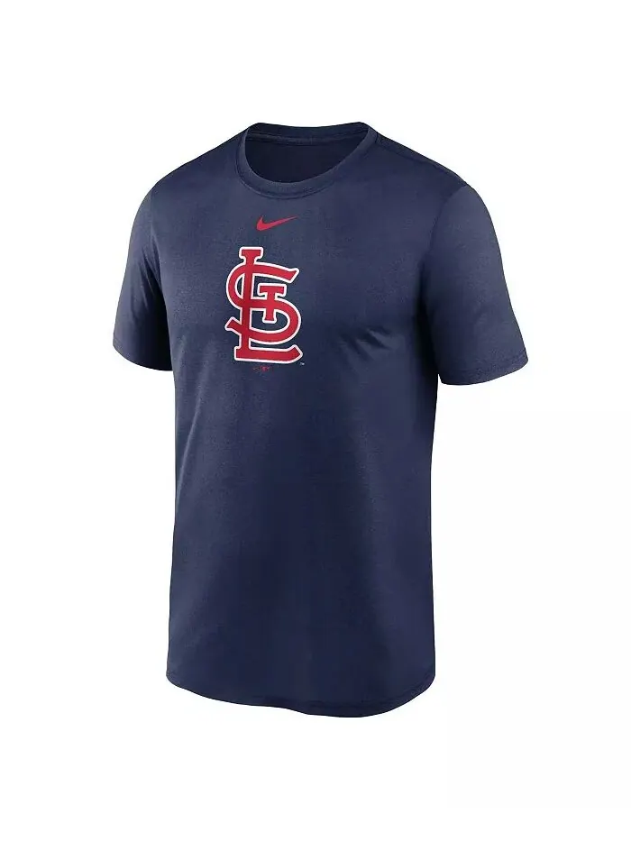 Мужская темно-синяя футболка St. Louis Cardinals Legend Fuse с большим логотипом Nike — изображение 3 из 3