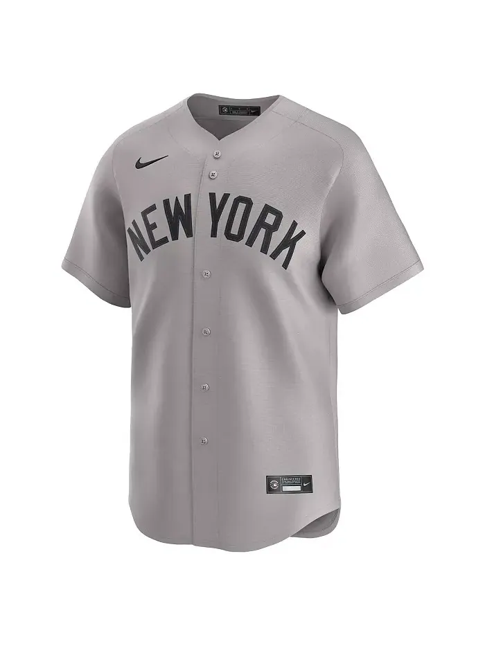 Мужская бейсбольная джерси New York Yankees дорожная ограниченной серии Aaron Judge в сером цвете — изображение 3 из 3