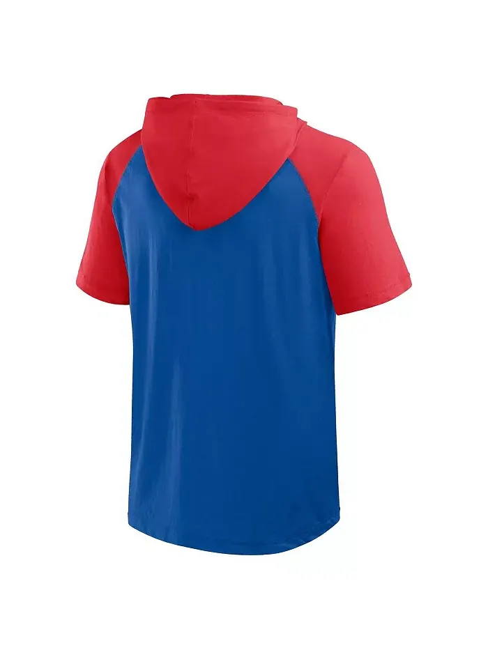 Мужская синяя толстовка New York Rangers Prime Raglan с короткими рукавами Logo Athletic — изображение 3 из 3