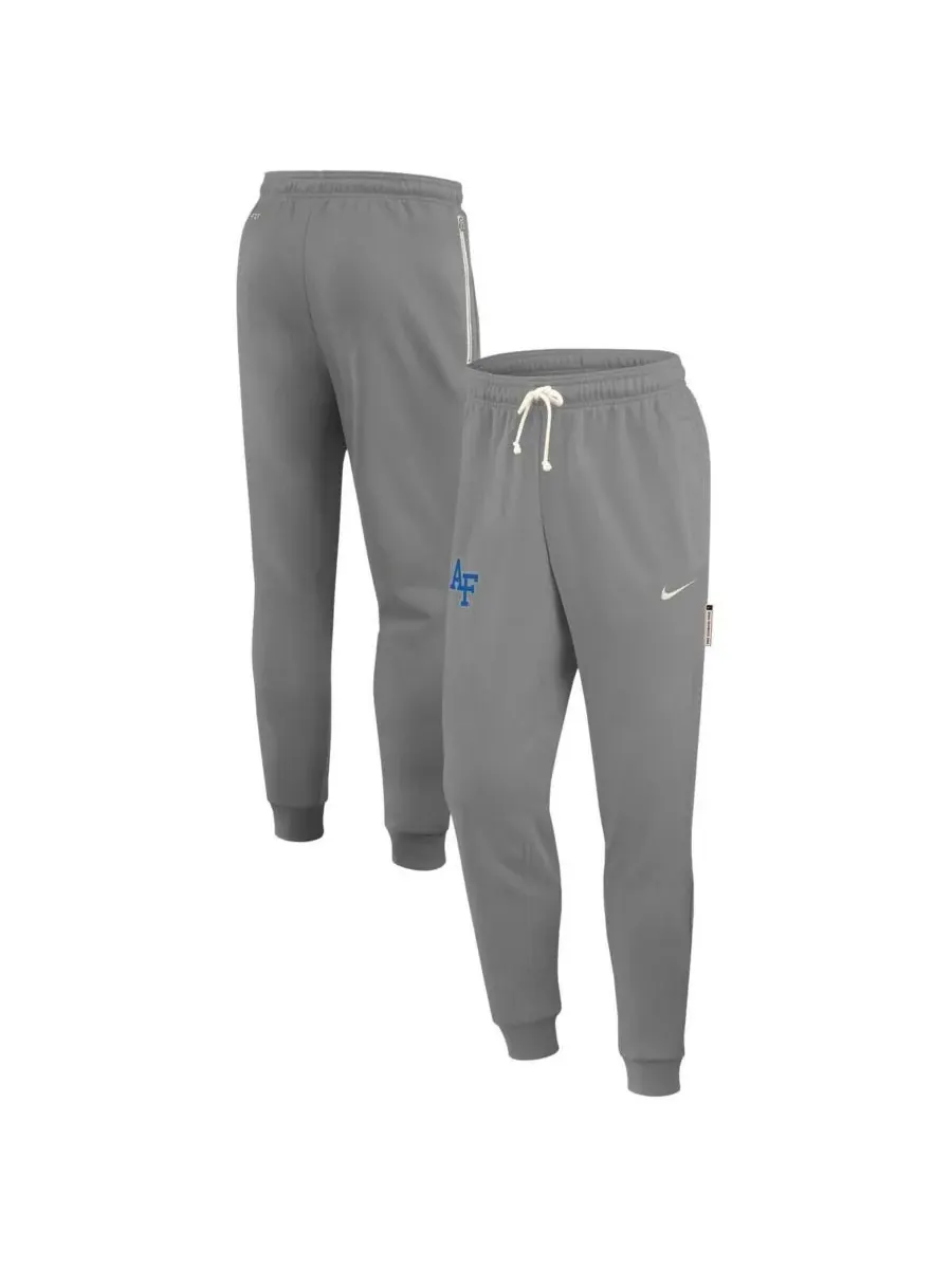 Nike Мужские брюки Air Force Falcons 2025 Sideline Performance Taper серого цвета, цвет меланж — изображение 1 из 3