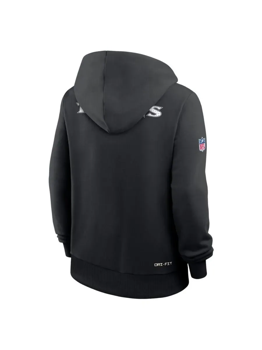 Nike Женская черная толстовка Baltimore Ravens Sideline Standard Issue Initial Home Dri-FIT — изображение 4 из 4, черный