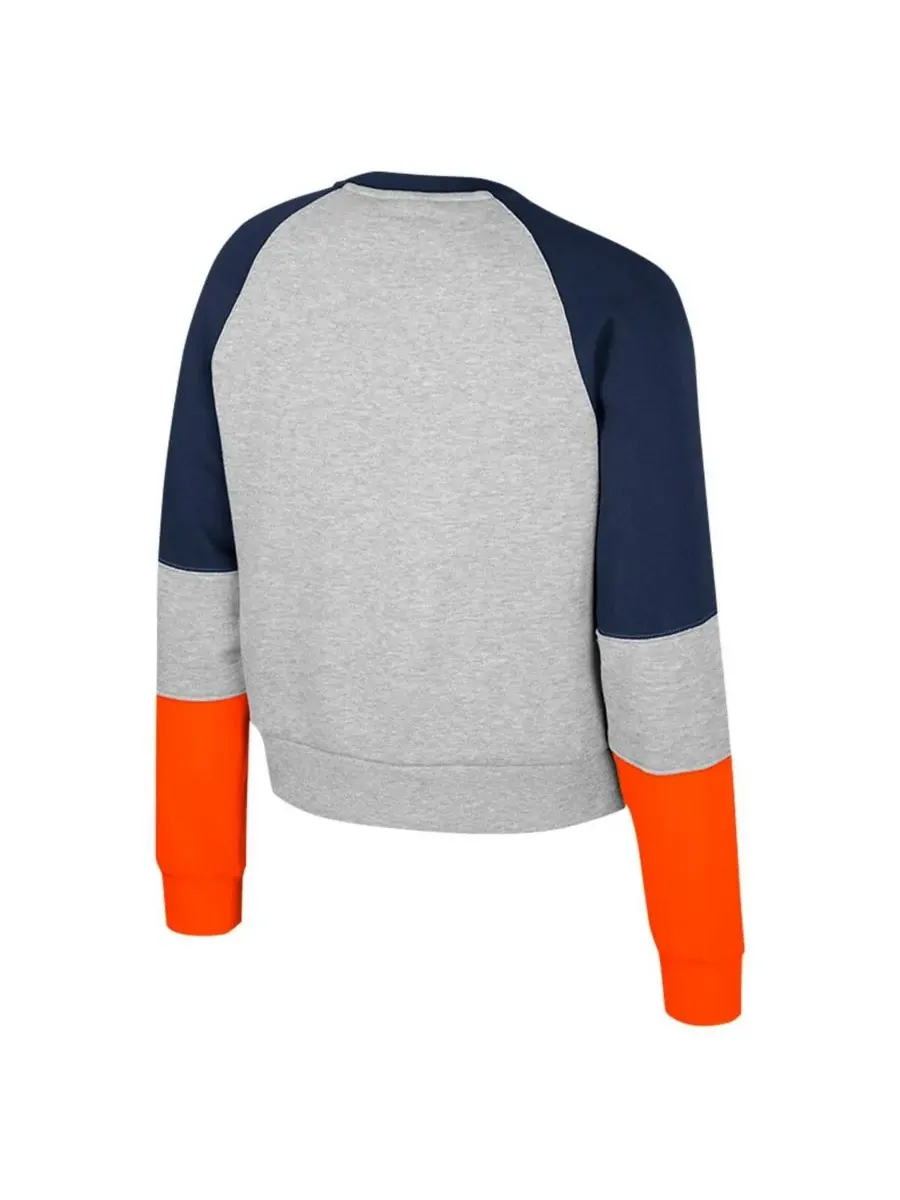 Colosseum Толстовка Big Girls Heather Gray Auburn Tigers Katinka со стразами — изображение 2 из 3, серый