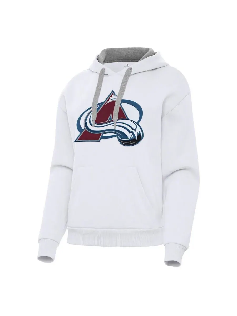 Женская белая толстовка с капюшоном Colorado Avalanche Victory Antigua — изображение 1 из 1, белый