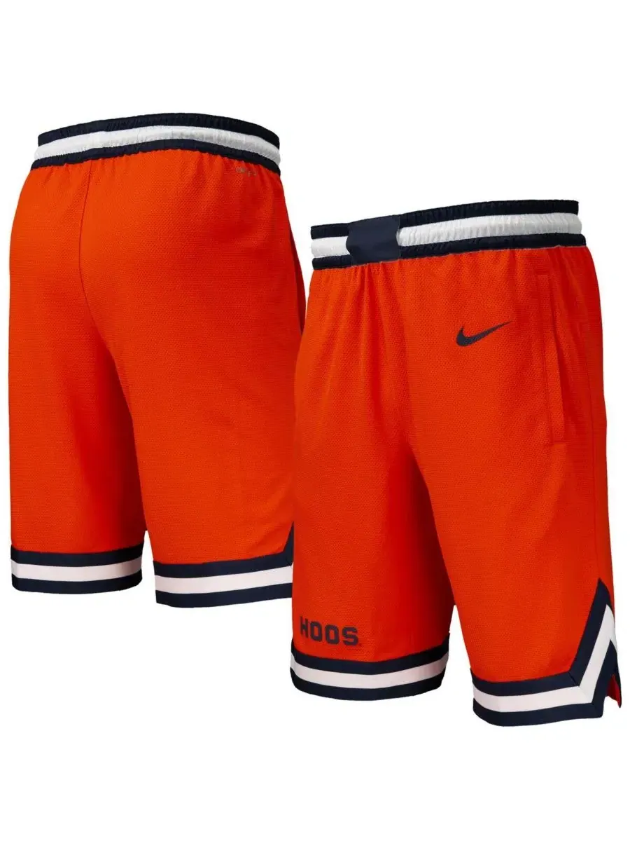 Мужские оранжевые баскетбольные шорты Virginia Cavaliers Dri-FIT (реплика) Nike — изображение 1 из 3, оранжевый