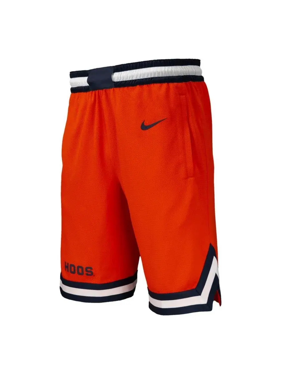 Мужские оранжевые баскетбольные шорты Virginia Cavaliers Dri-FIT (реплика) Nike — изображение 2 из 3, оранжевый