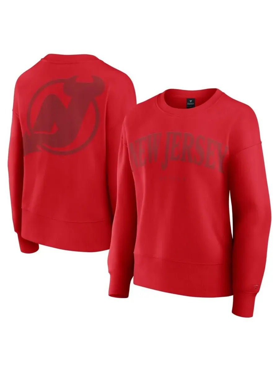 Fanatics Женская красная толстовка-пуловер New Jersey Devils Elements Flow — изображение 1 из 5, красный