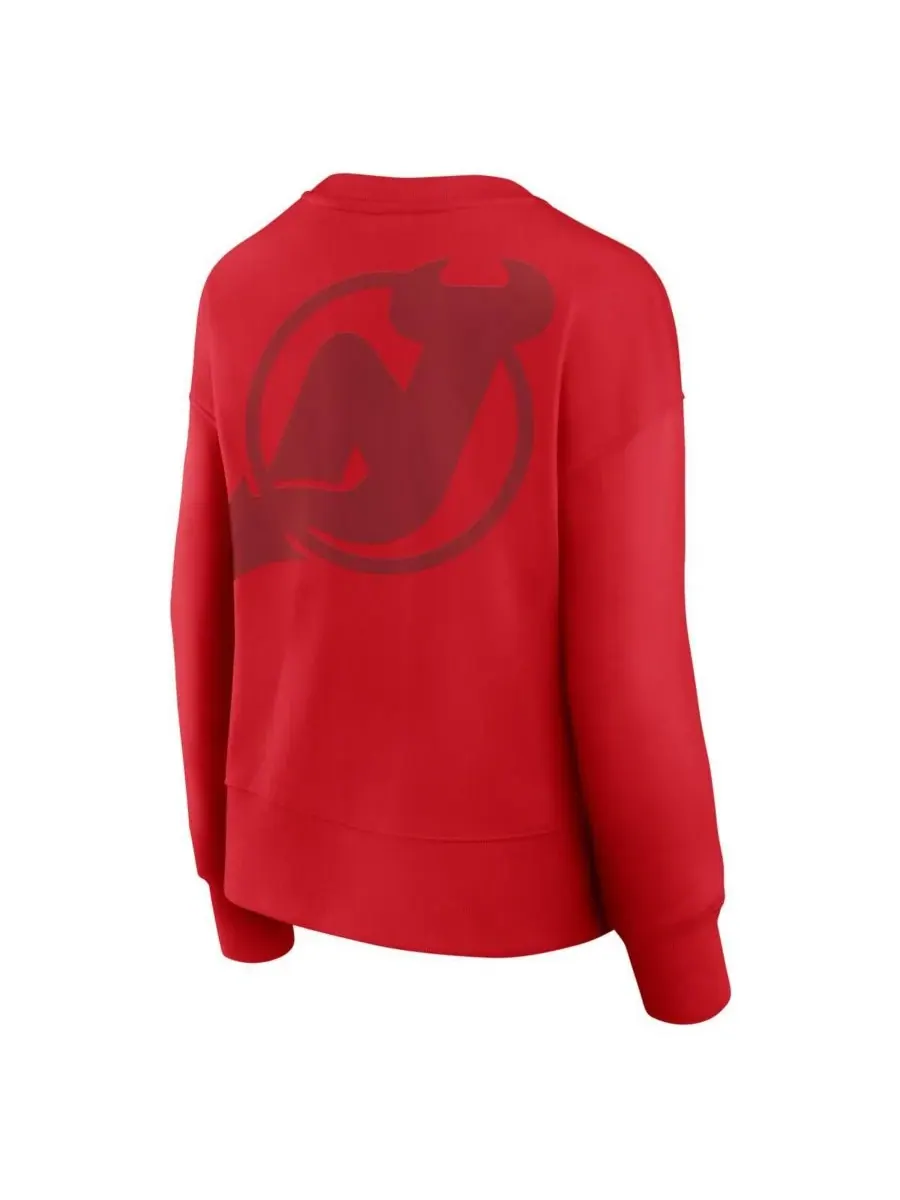Fanatics Женская красная толстовка-пуловер New Jersey Devils Elements Flow — изображение 3 из 5, красный