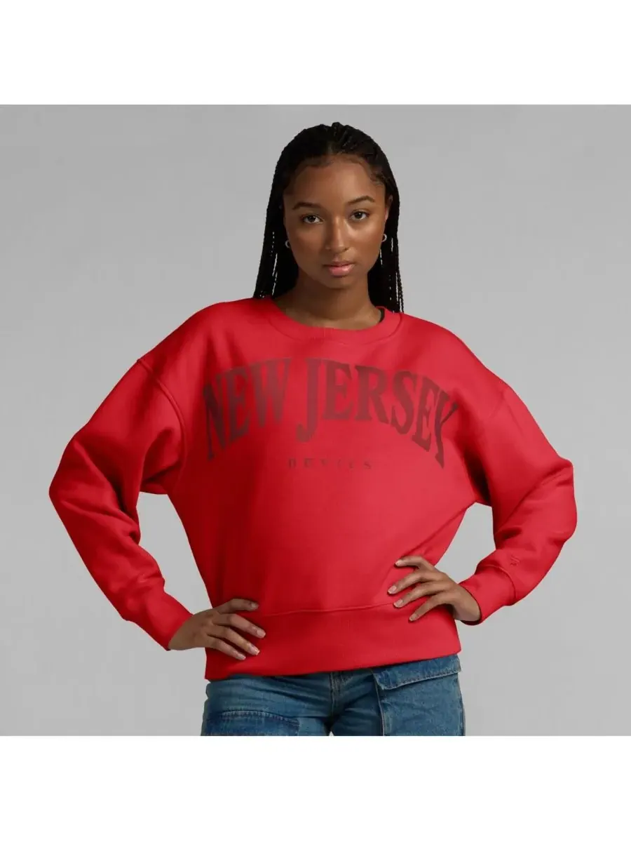 Fanatics Женская красная толстовка-пуловер New Jersey Devils Elements Flow — изображение 4 из 5, красный
