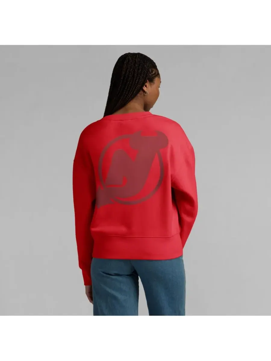 Fanatics Женская красная толстовка-пуловер New Jersey Devils Elements Flow — изображение 5 из 5, красный