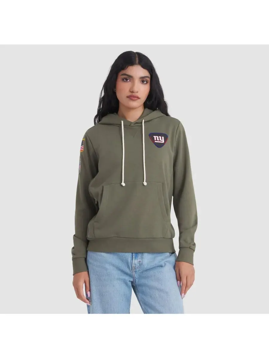 Nike Женская толстовка Olive New York Giants 2025 Salute to Service Sideline Standard Issue Dri-FIT — изображение 1 из 3