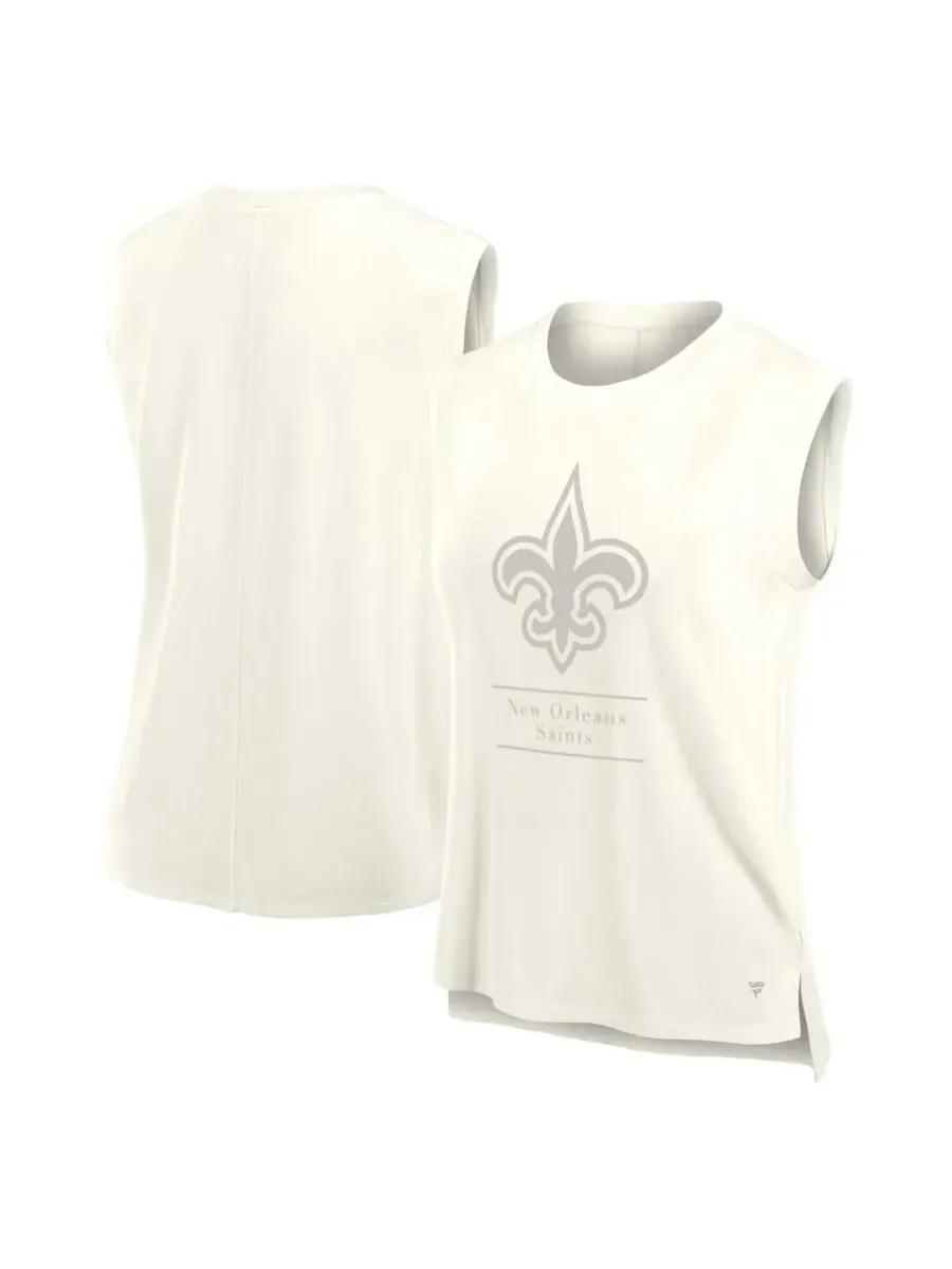 Fanatics Женская кремовая майка New Orleans Saints Studio Embrace — изображение 1 из 3, бежевый