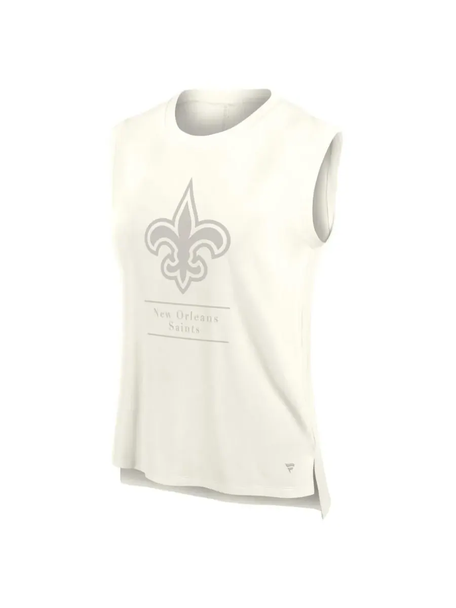 Fanatics Женская кремовая майка New Orleans Saints Studio Embrace — изображение 2 из 3, бежевый