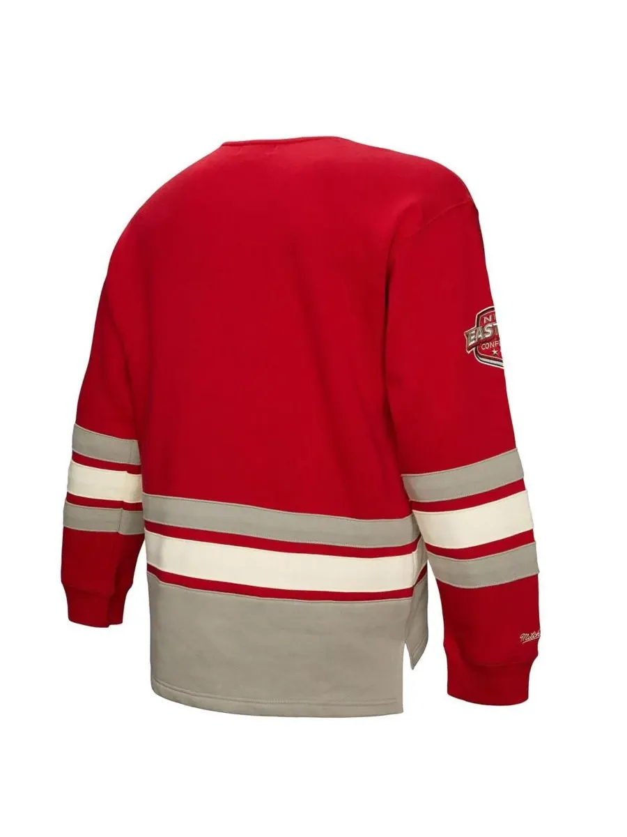 Mitchell & Ness Мужская красная толстовка Detroit Red Wings Heritage на шнуровке — изображение 5 из 5, красный