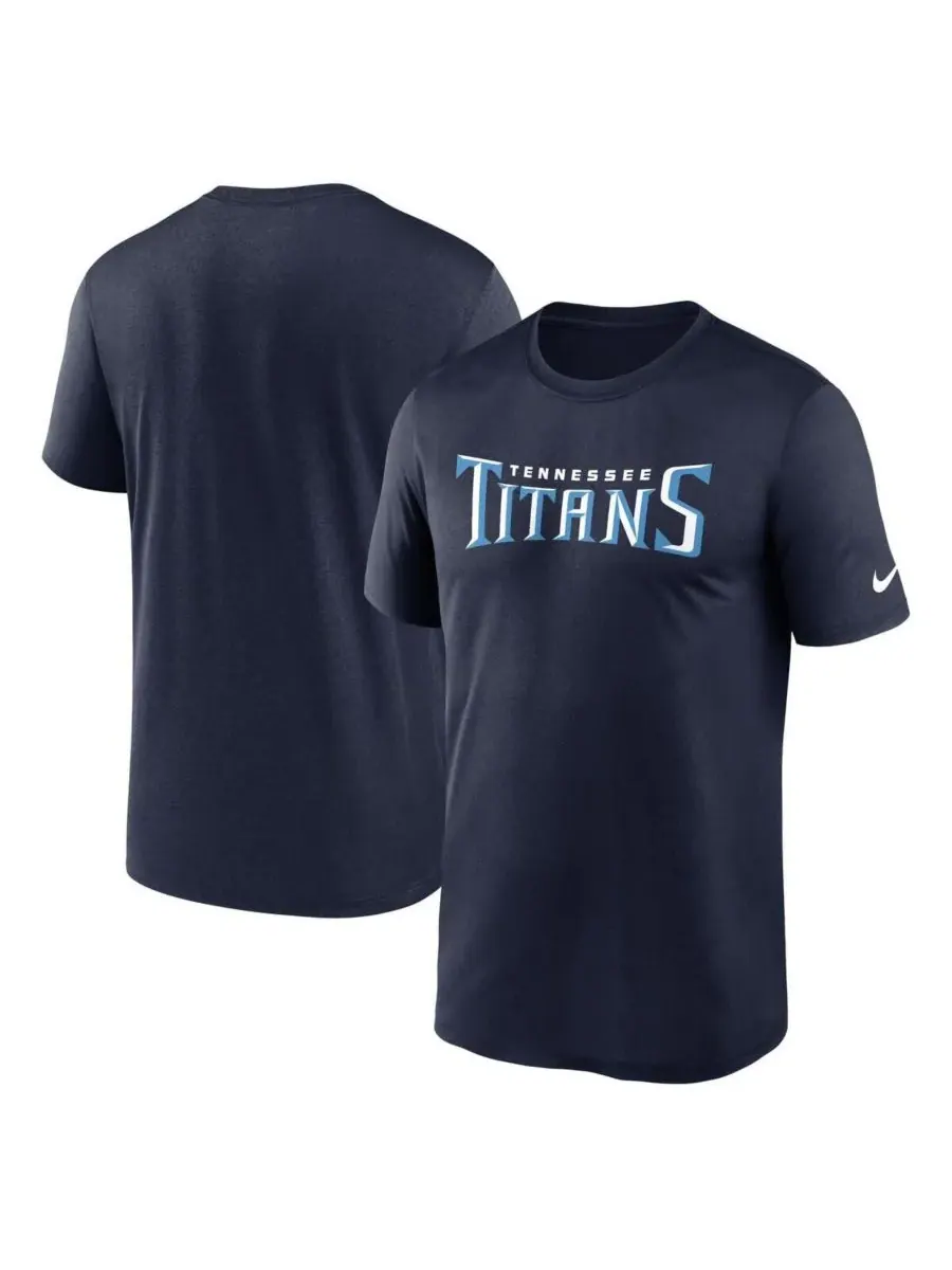 Nike Мужская темно-синяя футболка Tennessee Titans Primetime Legend Performance с логотипом команды