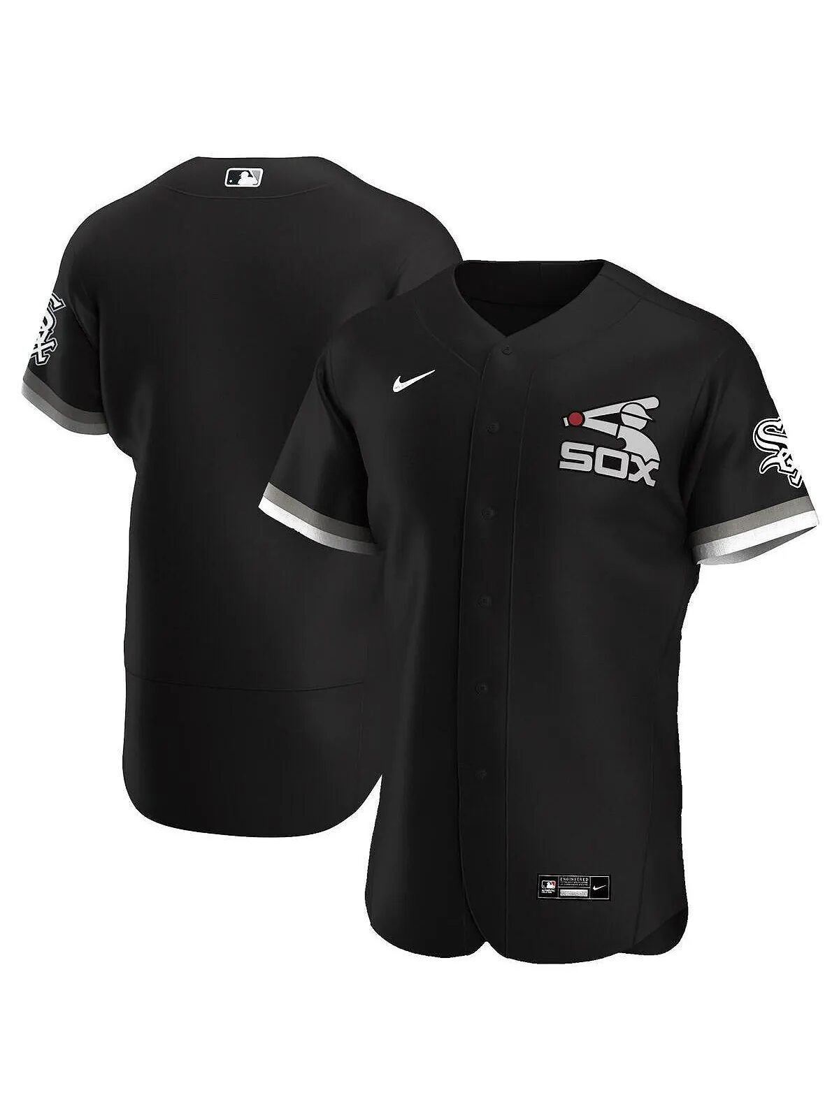 Мужская черная футболка chicago white sox alternate authentic team Nike — изображение 1 из 1, черный
