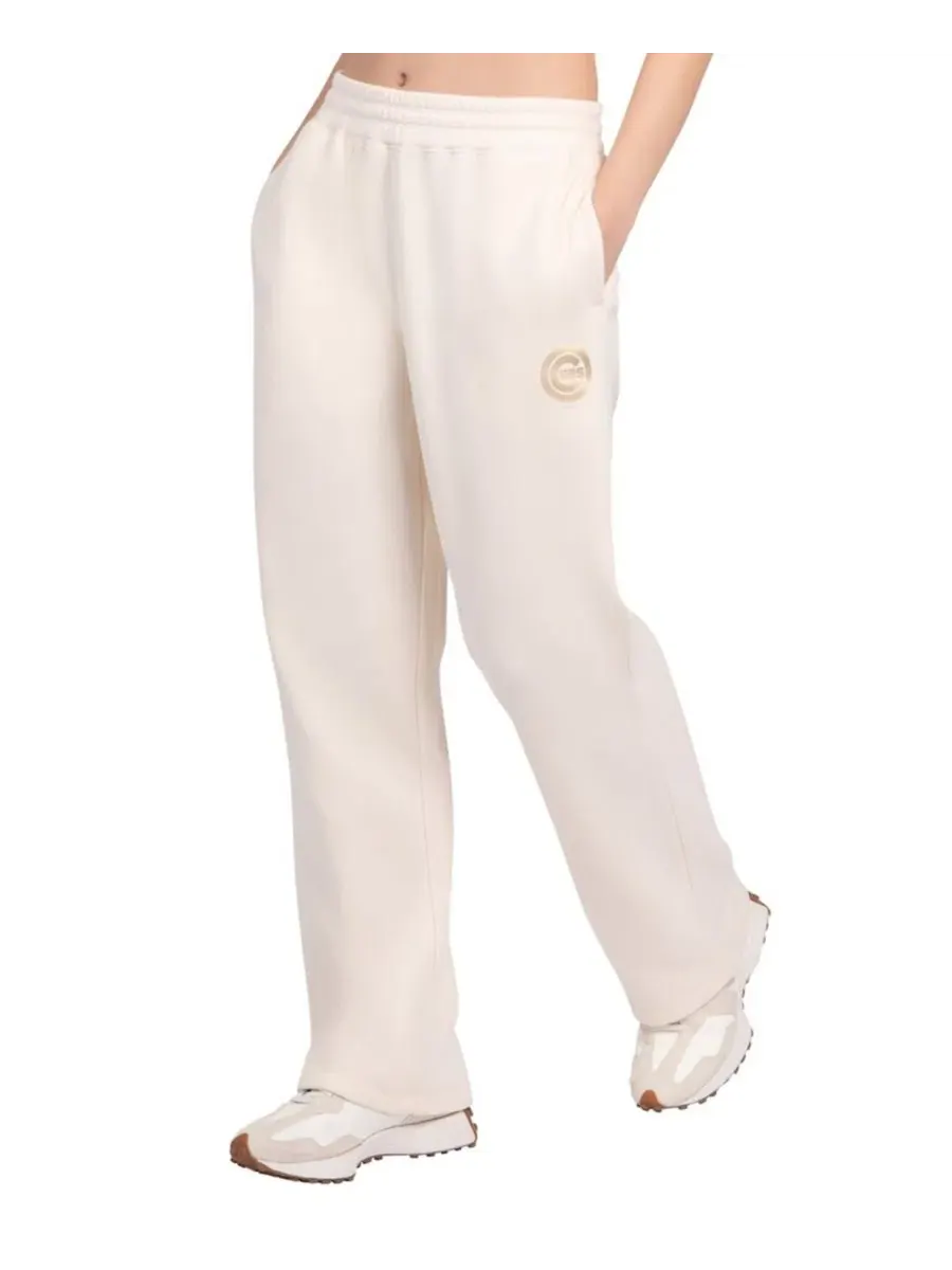 Женские флисовые брюки с высокой посадкой, Pastel High Waisted Fleece Pants Starter — изображение 1 из 3, бежевый