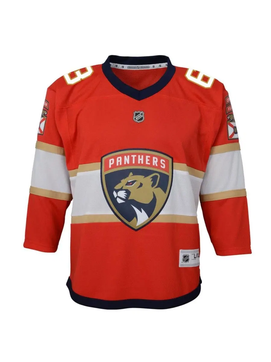 Детская хоккейная джерси с длинным рукавом Brad Marchand Red Florida Panthers Home Replica Jersey — изображение 2 из 3
