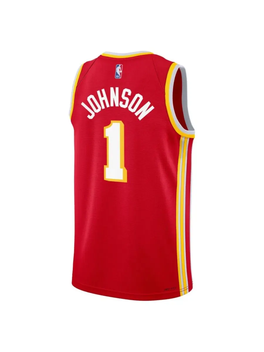 Баскетбольный джерси Jalen Johnson Red Atlanta Hawks Swingman Icon Edition Nike — изображение 3 из 3, красный