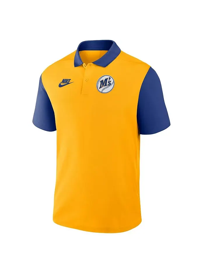 Мужская поло с цветными блоками Victory Performance Seattle Mariners Cooperstown Collection — изображение 2 из 3