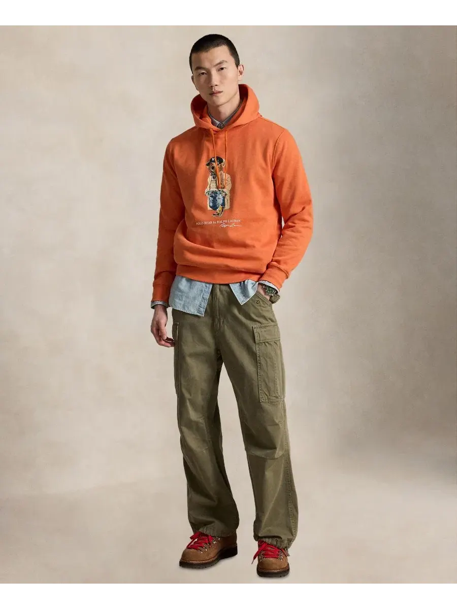 Худи с длинным рукавом Polo Bear Polo Ralph Lauren, Solar Sky-Heritage Bear — изображение 2 из 6