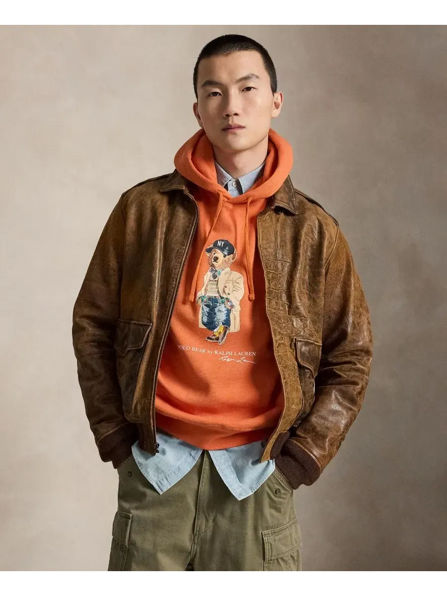 Худи с длинным рукавом Polo Bear Polo Ralph Lauren, Solar Sky-Heritage Bear — изображение 3 из 6