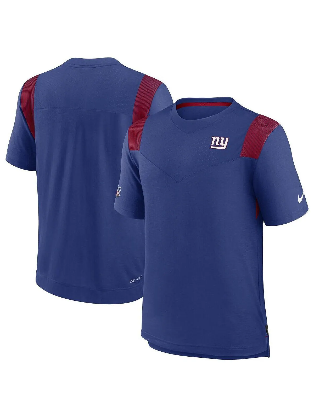 Мужская футболка royal new york giants sideline tonal logo performance player Nike — изображение 1 из 1, королевский