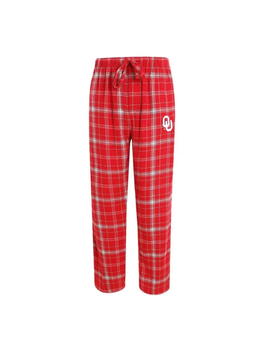 Concepts Sport Мужские клетчатые брюки большого размера "Crimson Oklahoma Sooners" цвета "малиновый" — изображение 1 из 1