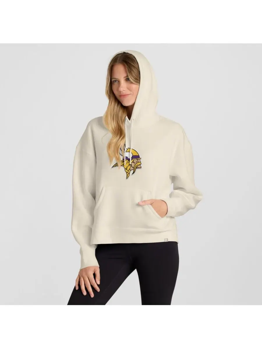 Fanatics Женская кремовая толстовка с капюшоном Minnesota Vikings Dove Legacy — изображение 4 из 5, бежевый