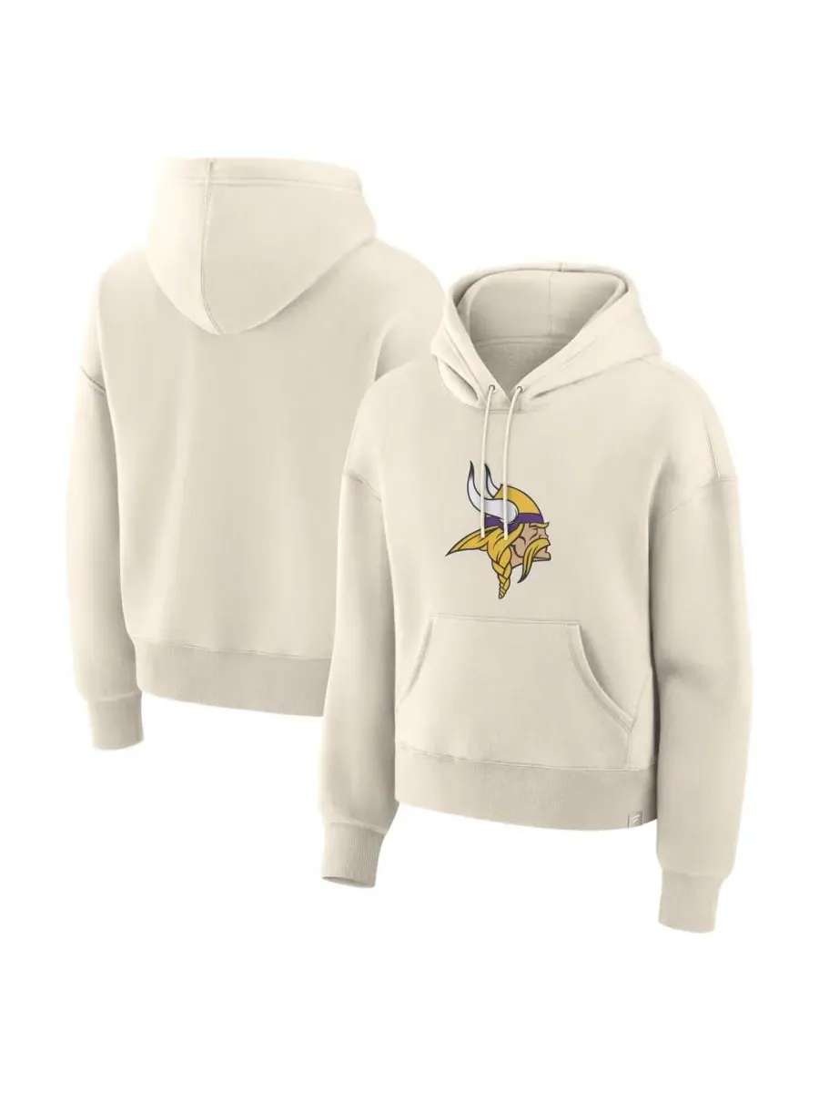Fanatics Женская кремовая толстовка с капюшоном Minnesota Vikings Dove Legacy — изображение 5 из 5, бежевый