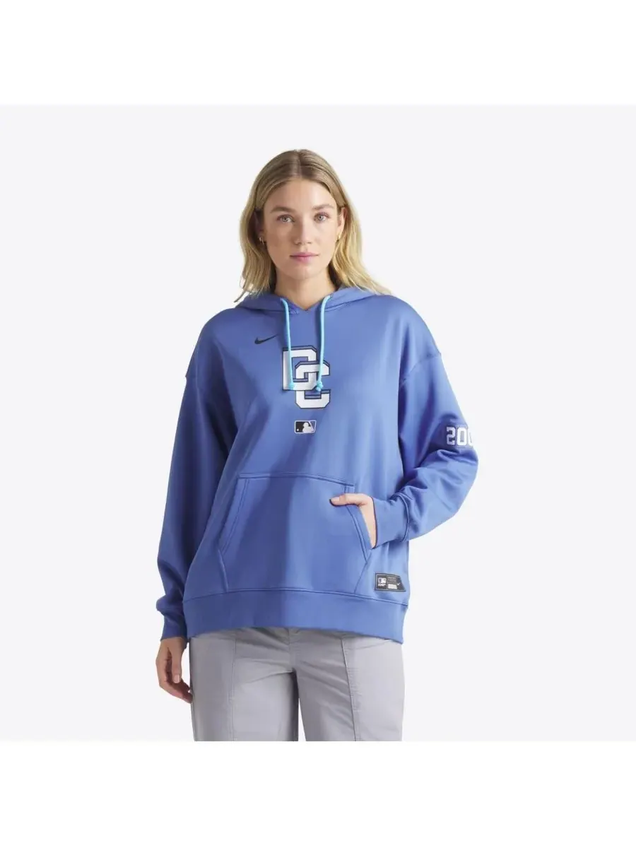 Nike Женская синяя толстовка с капюшоном Washington Nationals 2025 City Connect Authentic — изображение 1 из 5, синий