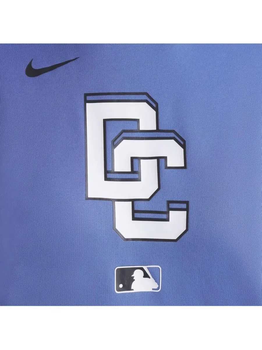 Nike Женская синяя толстовка с капюшоном Washington Nationals 2025 City Connect Authentic — изображение 4 из 5, синий