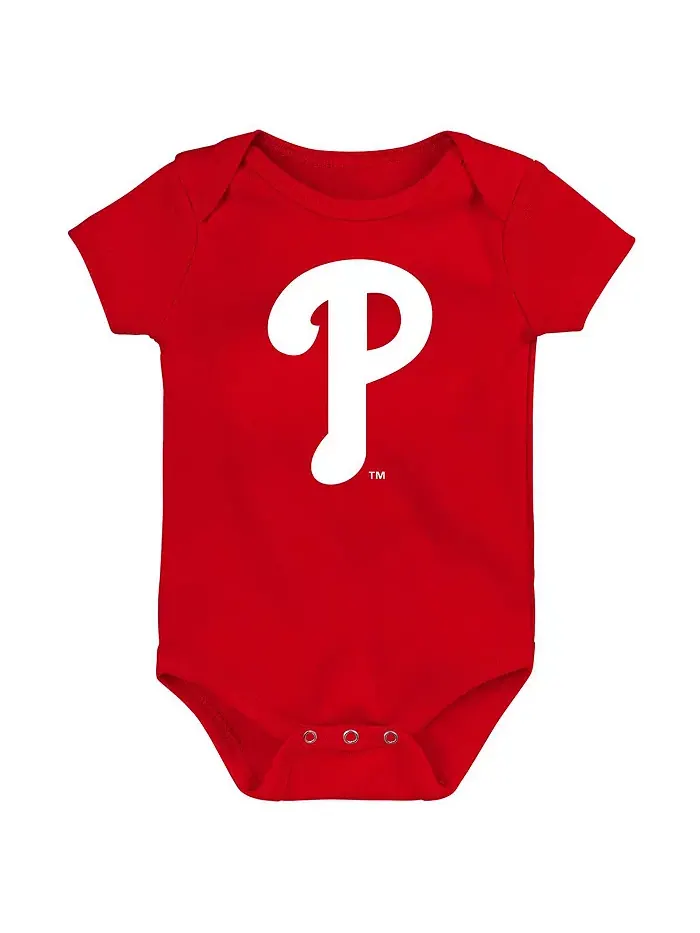 Детский набор из 3 боди для мальчиков и девочек Philadelphia Phillies Slide Home Outerstuff — изображение 4 из 4