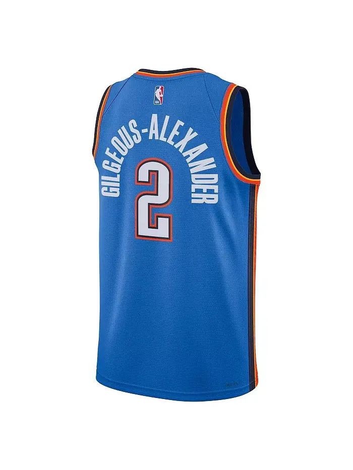 Мужская баскетбольная майка Oklahoma City Thunder Swingman - Icon Edition, Шаи Гилджес-Александер — изображение 3 из 3