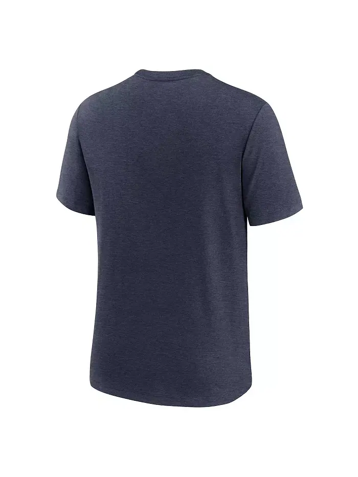 Мужская футболка Heather Navy Detroit Tigers Logo Tri-Blend Nike — изображение 3 из 3