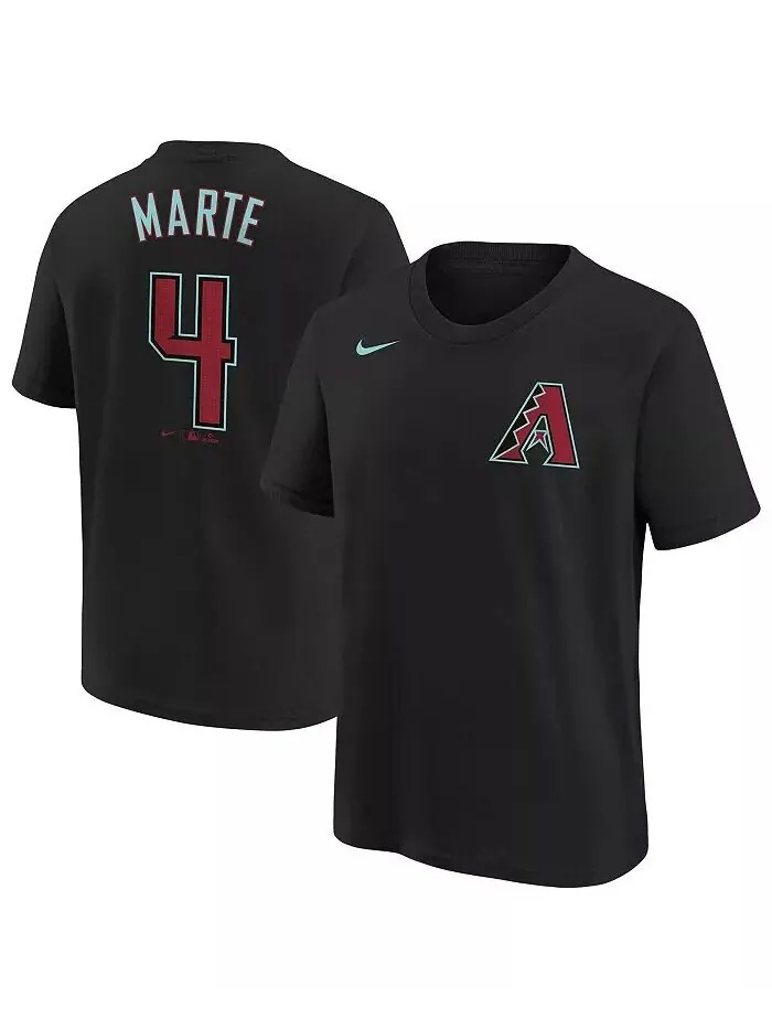 Футболка с именем и номером Big Boys Ketel Marte Black Arizona Diamondbacks 2024 Fuse Nike — изображение 1 из 3