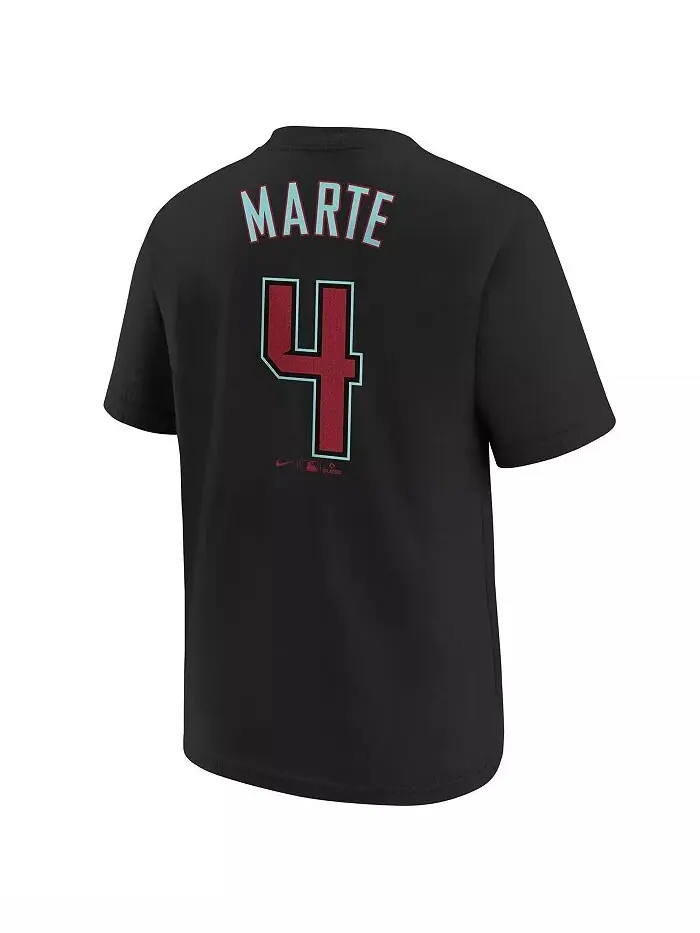 Футболка с именем и номером Big Boys Ketel Marte Black Arizona Diamondbacks 2024 Fuse Nike — изображение 2 из 3