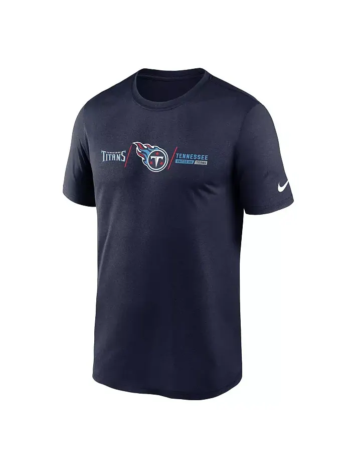 Мужская футболка Tennessee Titans Horizontal Lockup Legend в темно-синем цвете Nike — изображение 2 из 3