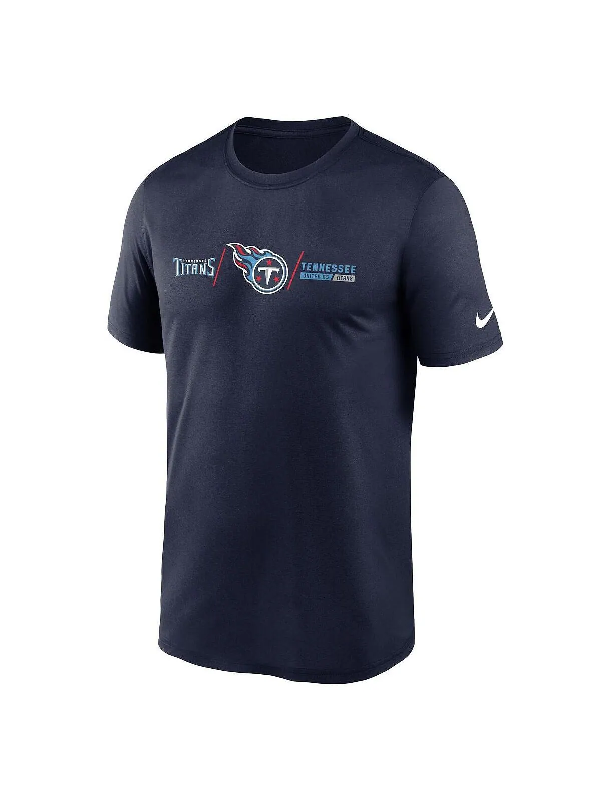 Мужская темно-синяя футболка tennessee titans horizontal lockup legend Nike — изображение 2 из 3, темно-синий