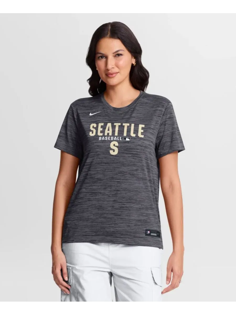 Футболка женская с принтом Seattle Mariners Nike — изображение 1 из 5, черный