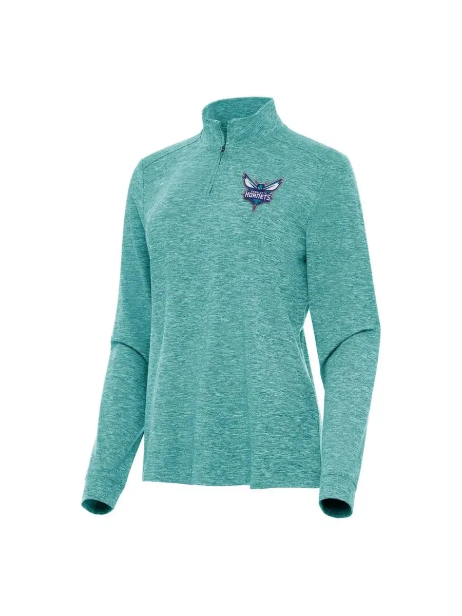 Топ с четверть-застежкой, с длинным рукавом, с принтом, Mentor Quarter-Zip Mock Long Sleeve Top — изображение 1 из 1, голубой