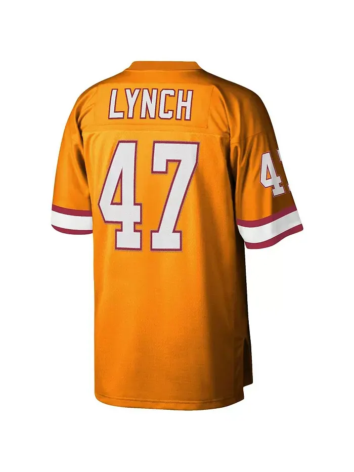 Мужская футболка John Lynch Orange Tampa Bay Buccaneers Big and Tall 1995 Legacy Retired Player — изображение 2 из 3