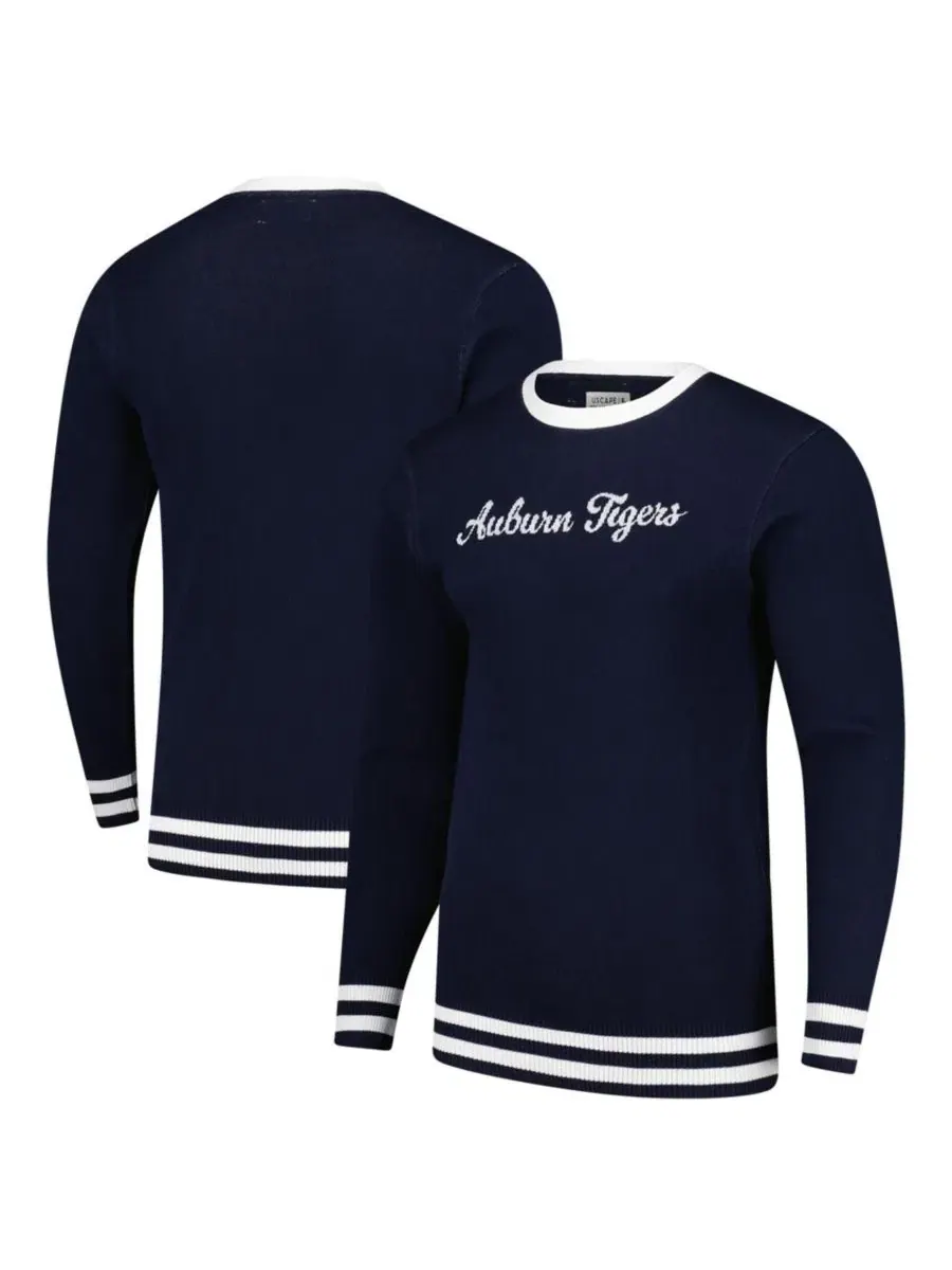 Пуловер Auburn Tigers Renew Knit Vintage Uscape Apparel — изображение 1 из 3, темно-синий