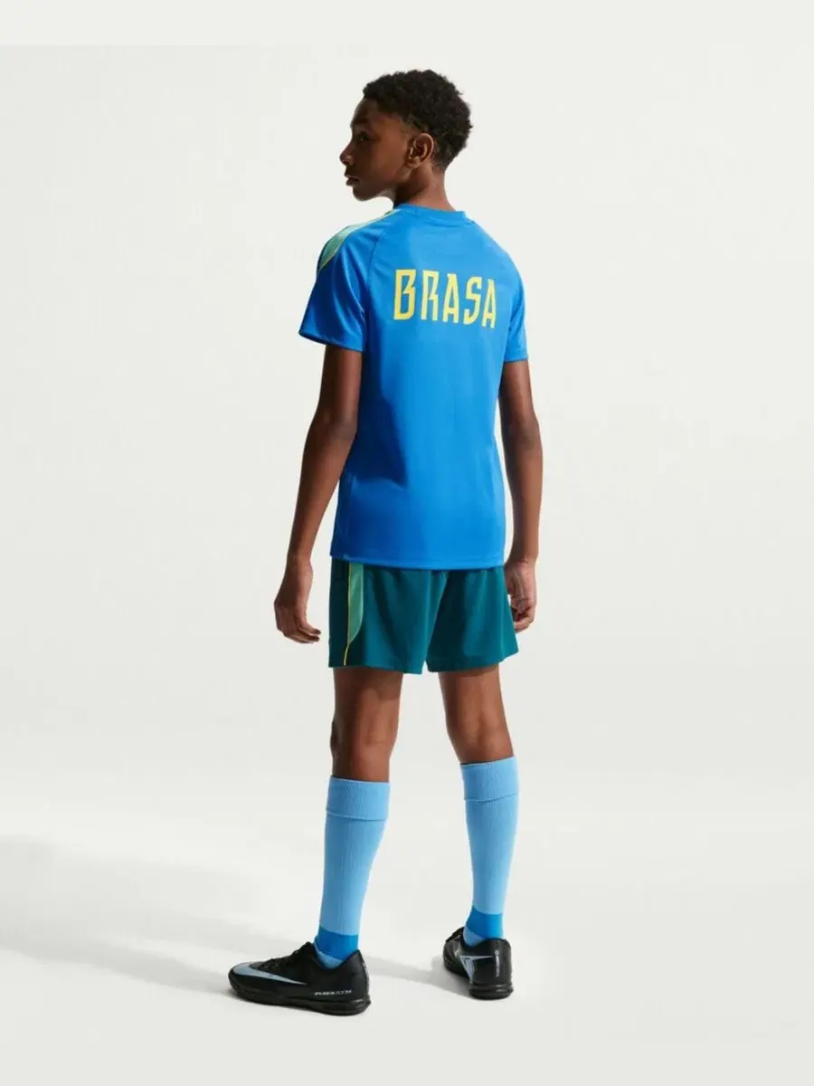 Футболка с длинным рукавом с принтом Brazil National Team 2026 Strike Dri-FIT Nike — изображение 3 из 5, синий