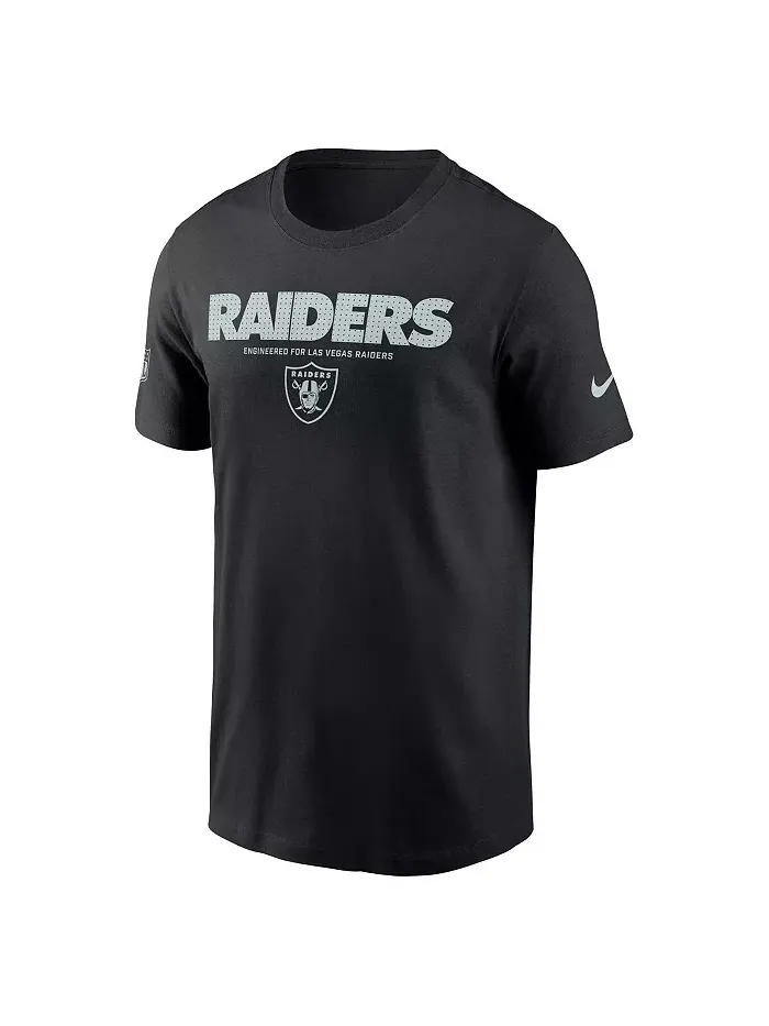 Мужская черная футболка Las Vegas Raiders для тренировок Nike — изображение 2 из 3