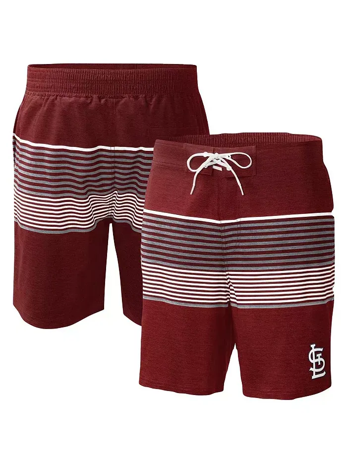 Мужские плавки St. Louis Cardinals Coastline Volley красного цвета G-III Sports by Carl Banks — изображение 1 из 3
