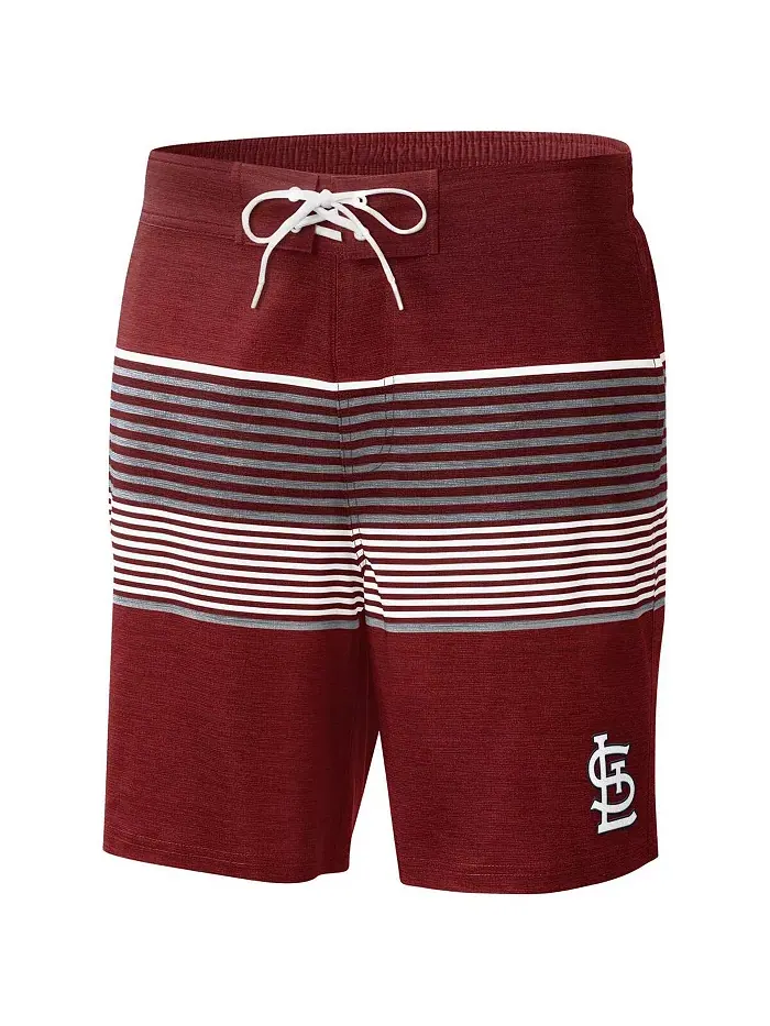 Мужские плавки St. Louis Cardinals Coastline Volley красного цвета G-III Sports by Carl Banks — изображение 3 из 3