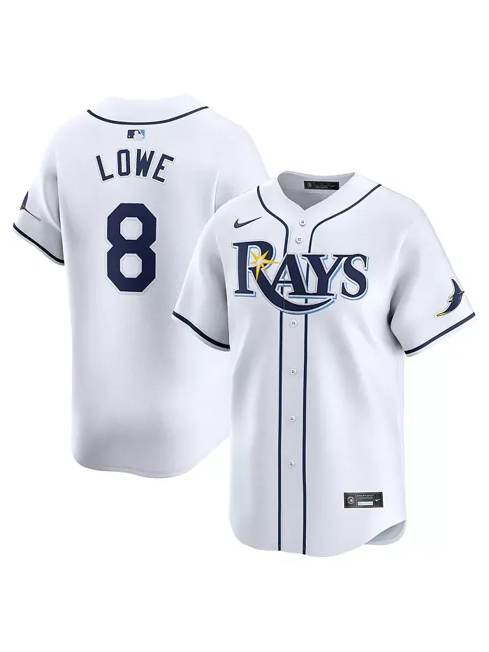 Мужская бейсбольная майка Brandon Lowe Tampa Bay Rays домашняя лимитированная игровая форма Nike — изображение 1 из 3