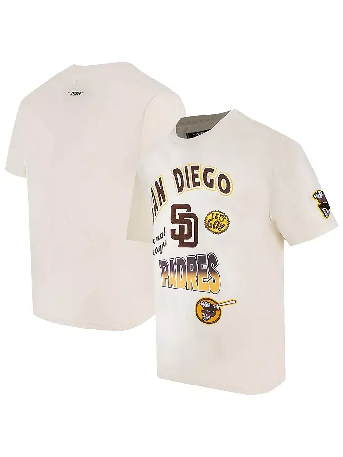 Мужская футболка с заниженным плечом Cream San Diego Padres Turn It Up Pro Standard — изображение 1 из 5